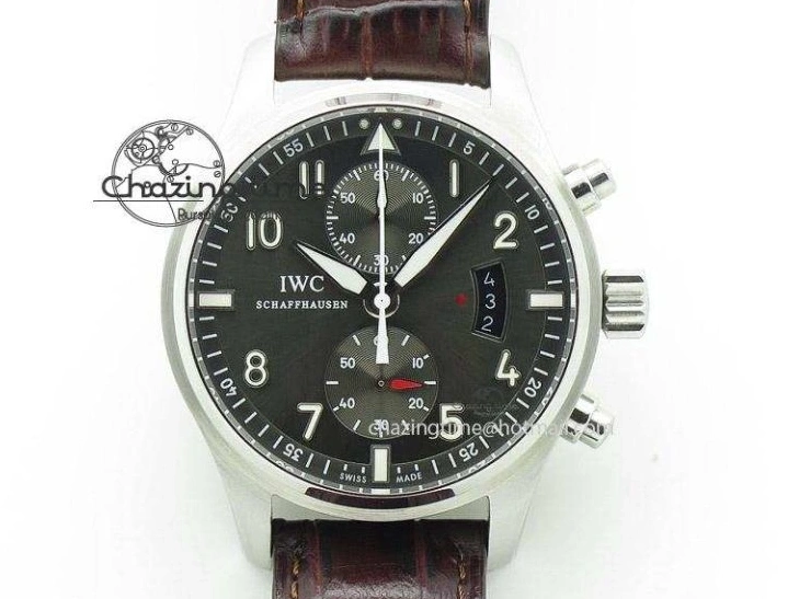 MIROTIME 0319 Portofino IW458101 RG MK 1:1 Best Edition Silver Dial On Red Leather Strap MIYOTA FashionForward 7162